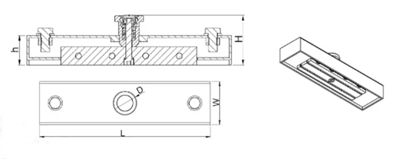 Magnetic concrete formwork